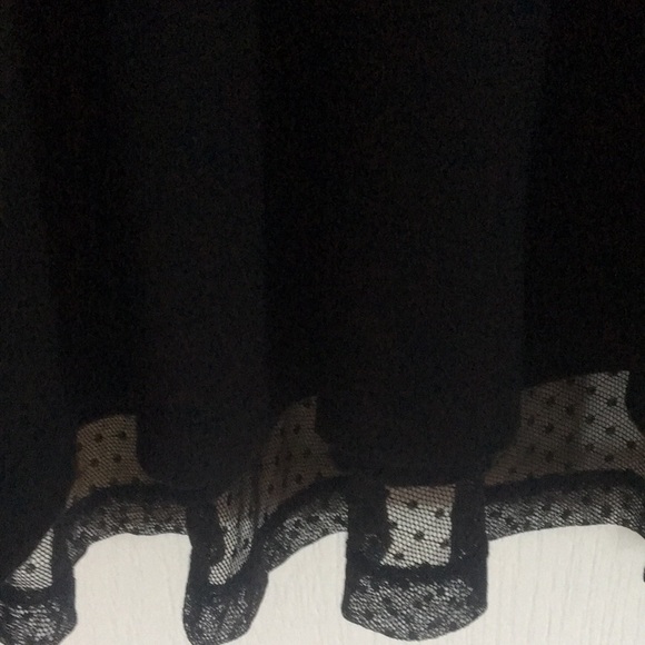 Material Girl black dress with sheer top - Picture 4 of 4